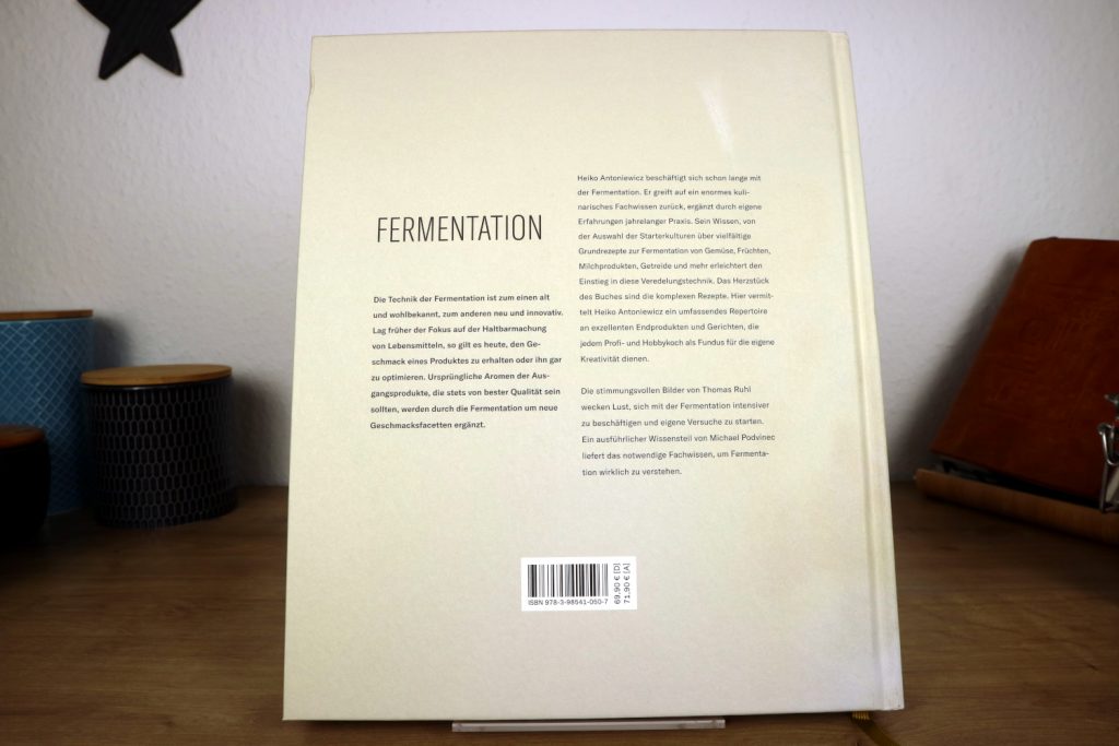 Die Rückseite des Buches Fermentation